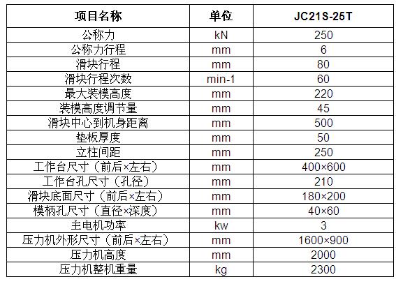 25吨冲床