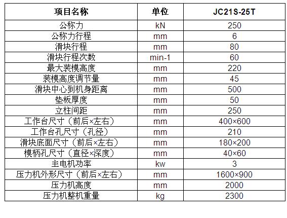 25吨冲床